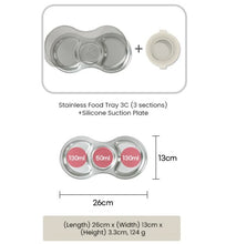 Load image into Gallery viewer, Grosmimi S/S Food Tray 3 Section (3C)