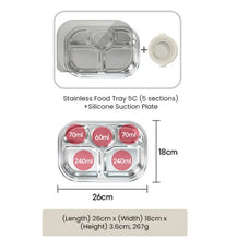 Load image into Gallery viewer, Grosmimi S/S Food Tray 5 Section (5C)
